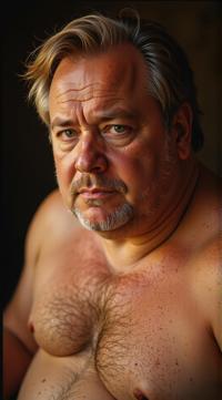 photograph, overweight South African Pascal, he is Fair, his hair is Caramel