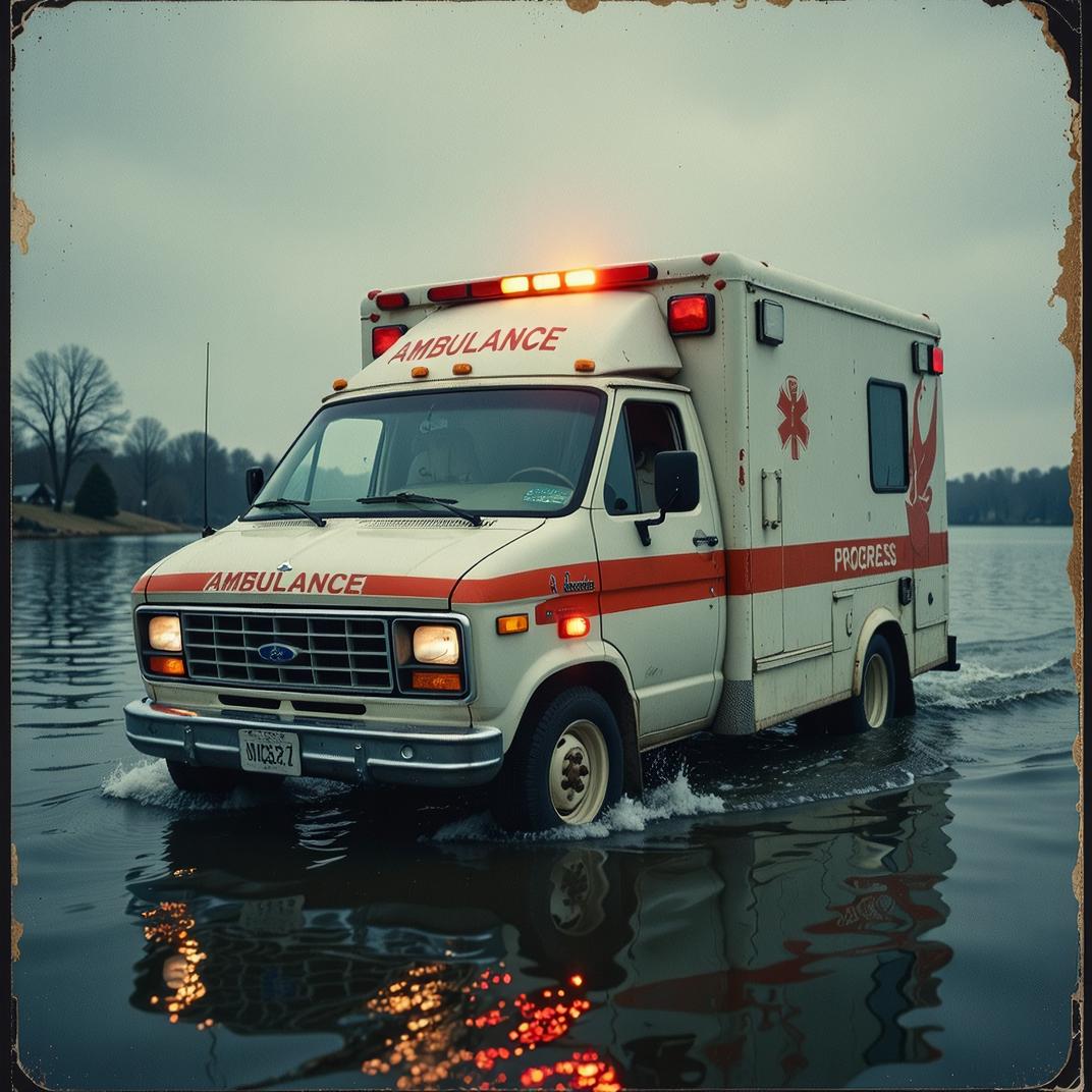 photograph, Portrait of a Ambulance of Progress , Hostile, water