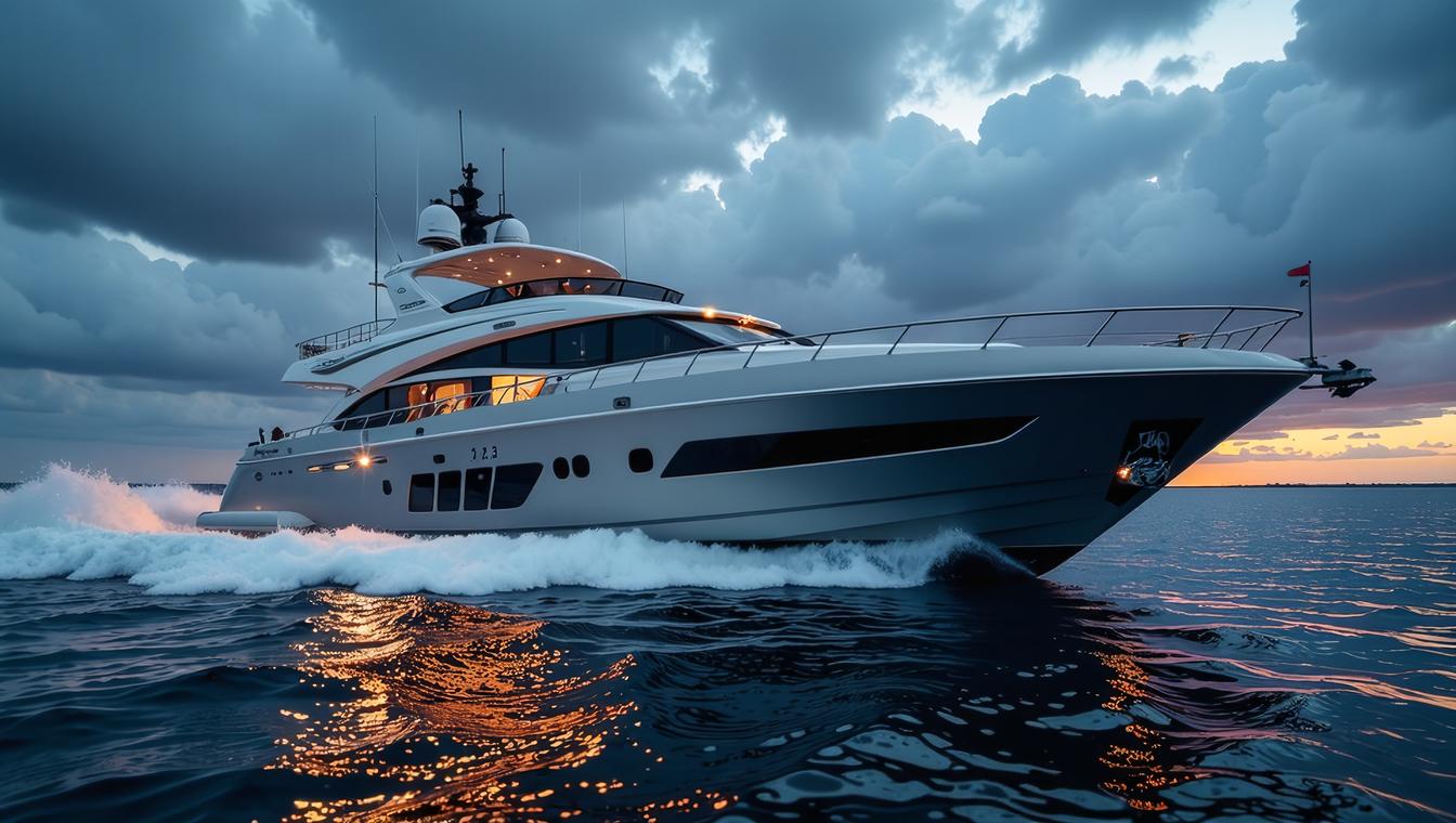 photograph, Yacht, with Checkerboard designs, HDR