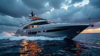 photograph, Yacht, with Checkerboard designs, HDR
