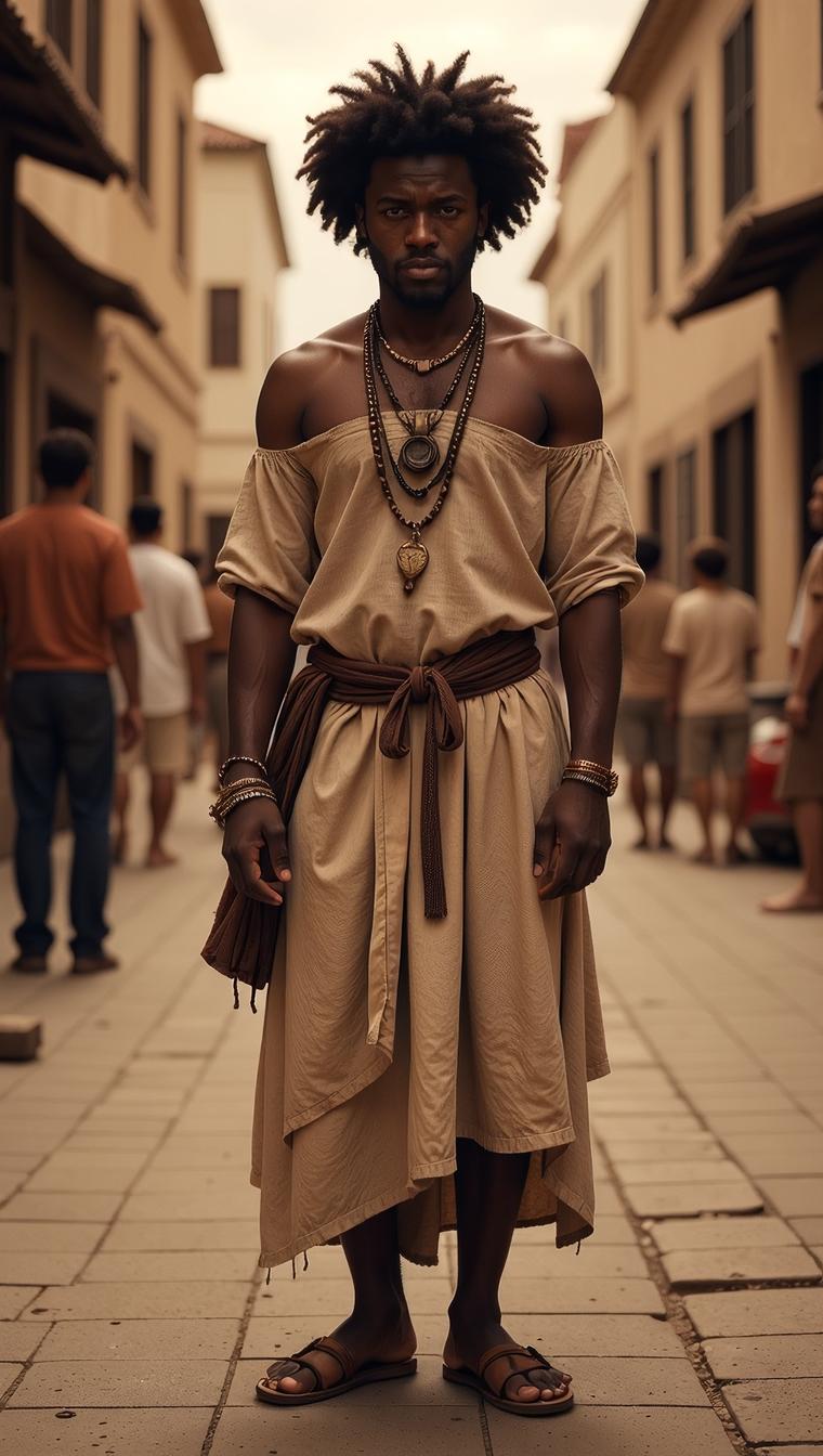 designed by Robert Silvers and Matt Wagner , photograph, behance, wearing Unmotivated Off the shoulder dress and sandals
