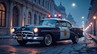 by Classic Disney and Studio Ghibli , photograph, Sultans Police car , it is smooth
