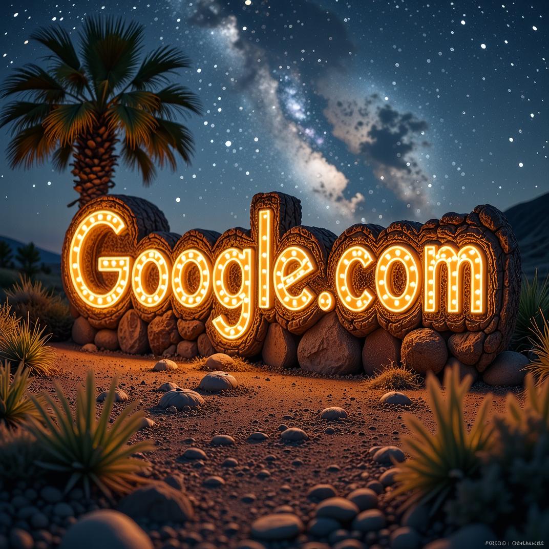 Amazing GOOGLE COM sign, photograph, Sexy indian mustard tart , it is made from Bark