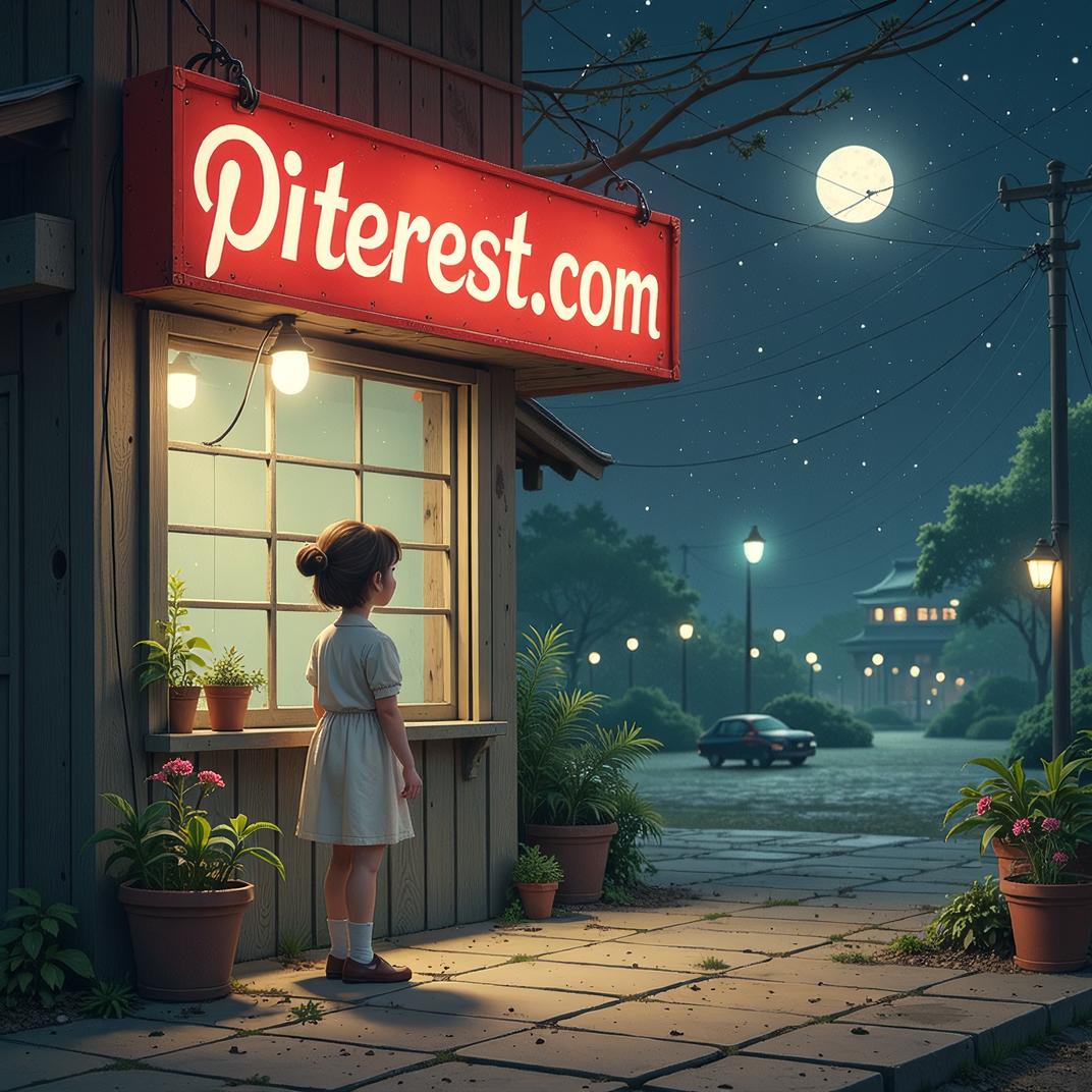 Amazing PINTEREST COM sign, art by Carl Theodor Dreyer and Alejandro Jodorowsky , photograph, traditional Scottish soy milk