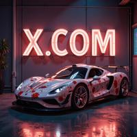 Amazing X COM sign, designed by Ingrid Baars, photograph, Revolting Tender hypercar Aircraft carrier