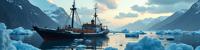 Photograph of a Bloomcore Repugnant Thai with Icebreaker engraved on the back, at Midday, Panorama, Illustration