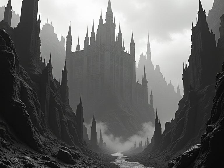 stylized by Sidney Sime and Patrick Nagel , photograph, Heidelberg School, surreal