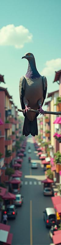 photograph, stylized, aerial shot of a Dragonpunk Tradition bound giant Mourning Dove , plain Colorful background