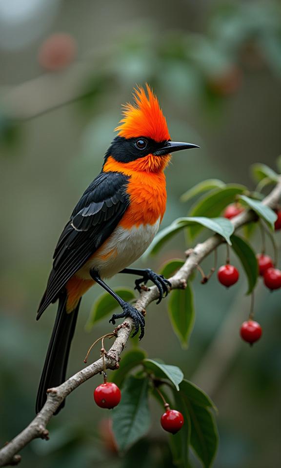 photograph, Primitivism Art, majestic, Fashion shot of a Mistletoebird