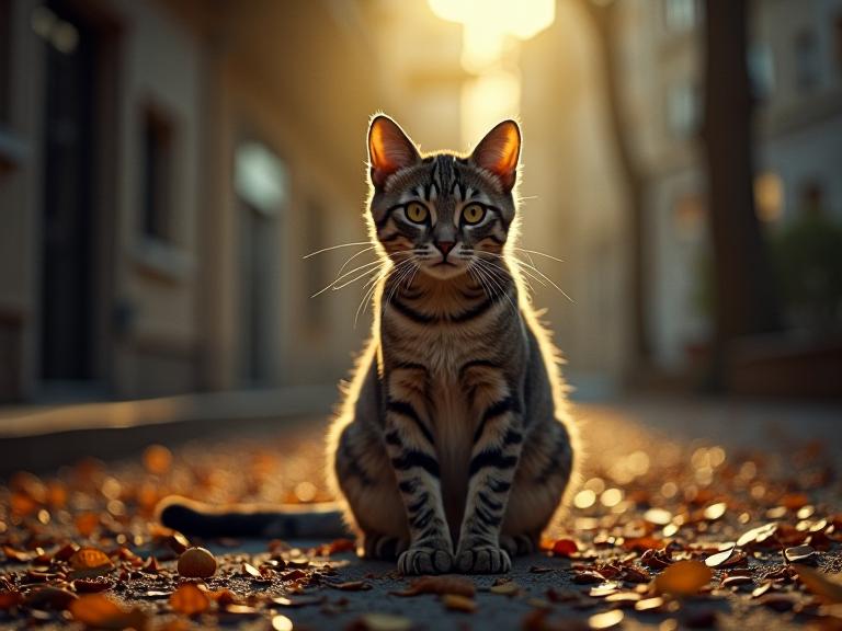 photograph, Goth Art, Golden ratio, modelshoot style shot of a Symmetrical Sparse Chocolate Brown and Cream Abyssinian Cat