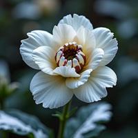 by Eddie Mendoza and Roy DeCarava and Mathias Goeritz , photograph, Kintsugi, angle from above of a Yume Kawaii Old Vintage Carnation of British