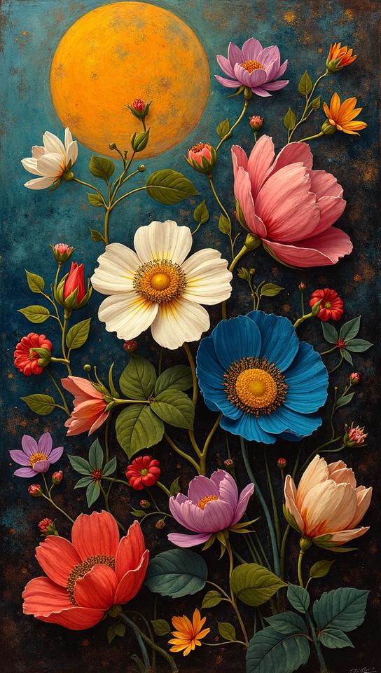 art by Paul Gauguin , Elusive In the language of flowers, emotions blossom, expressing love