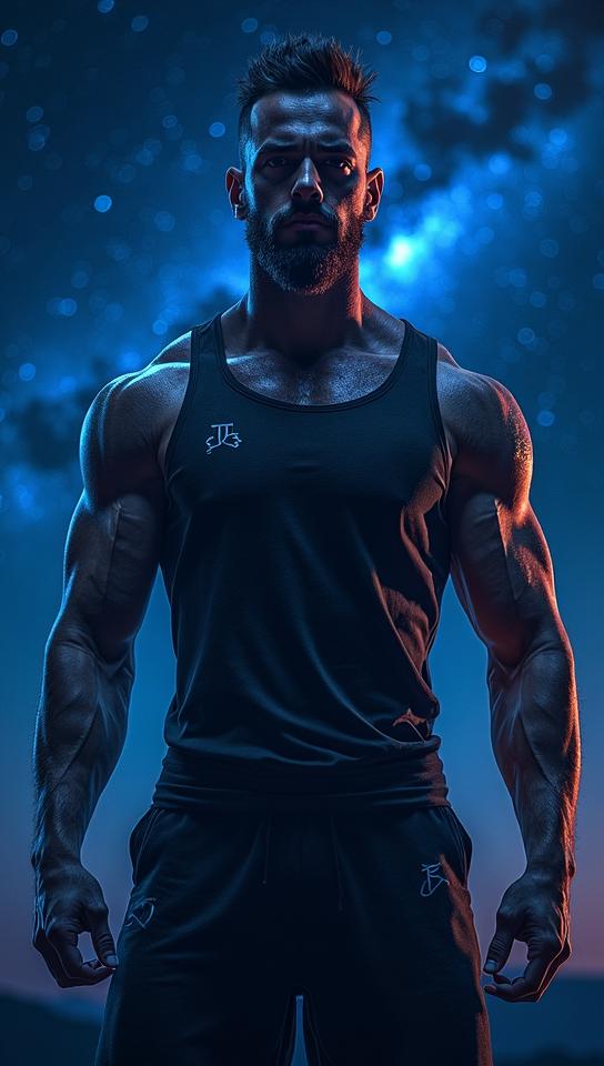 Angular Guy, , Baron, Muscle pose