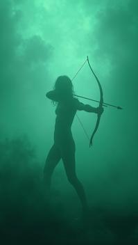 whimsical art stylized by Eiko Ojala John Bauer , surrealism art, RAW photo, Hunting Arrows