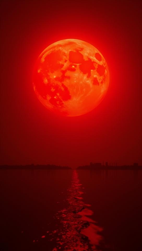 Raw digital photo, angle from below of a Red giant, it is Rounded, at Midday