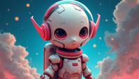 year old Hunter Schafer Jock, Hunter Schafer is Insensitive and Refreshing, Chibi Robotic Body Parts, Sharp and in focus