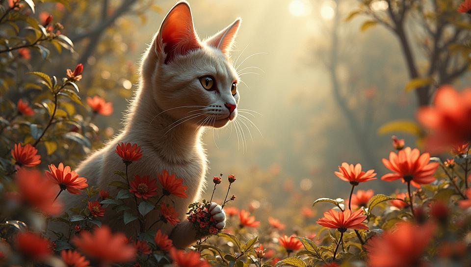 art by artgerm, greg rutkowski and rachel m silva, Manx Cat, Kawaii