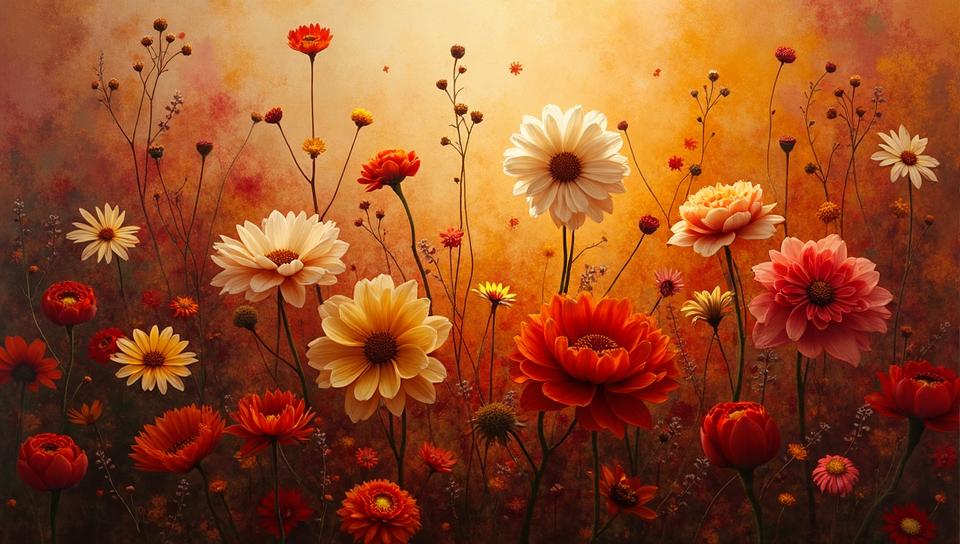 Painting, Citlali , Citlali is Boring, flowers