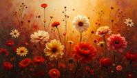 Painting, Citlali , Citlali is Boring, flowers