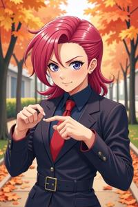 asian anime style marvel Rictor masterpiece,best quality , asian anime, Left Parting shocking pink hair