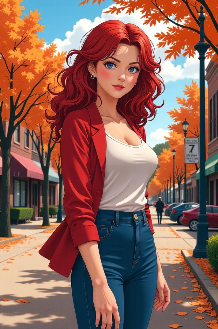 asian anime style marvel Julia Carpenter masterpiece,best quality , asian anime, Bob Curly rose hair
