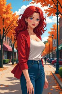 asian anime style marvel Julia Carpenter masterpiece,best quality , asian anime, Bob Curly rose hair