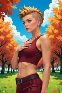 anime style marvel Jack Monroe masterpiece,best quality , asian anime, Mohawk Flat tan hair