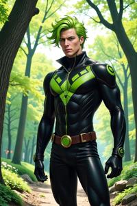 asian anime style marvel Black Bolt masterpiece,best quality , asian anime, Grungey Parted lime hair