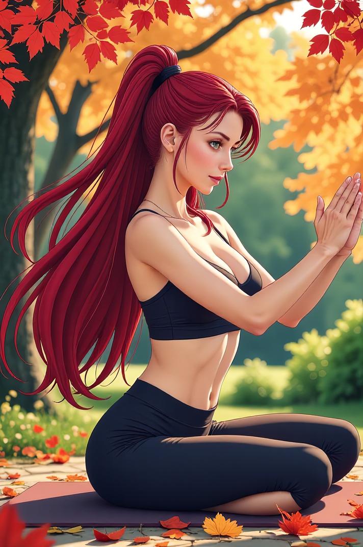 asian anime style marvel Sif masterpiece,best quality , asian anime, Buffont burgundy hair