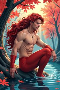 asian anime style marvel Iceman masterpiece,best quality , asian anime, Long Curly sangria hair