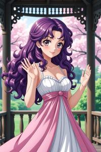 asian anime style marvel Angel masterpiece,best quality , asian anime, Top Curls tyrian purple hair