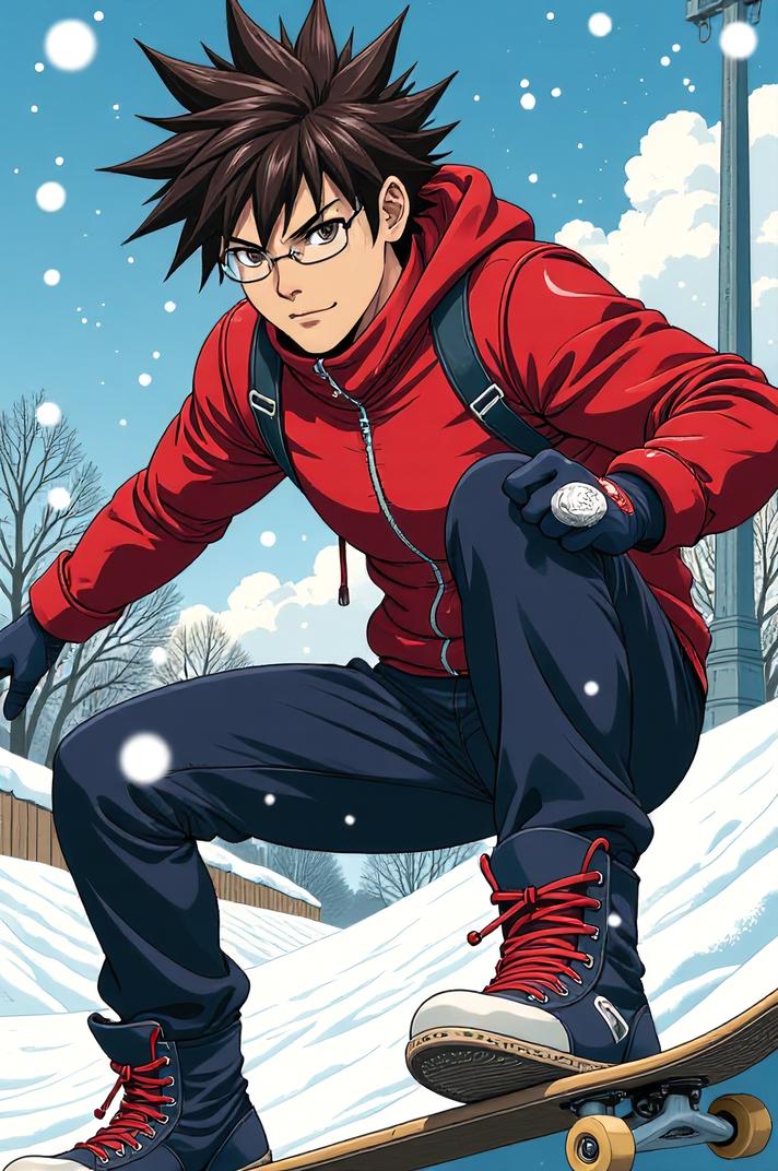 asian anime style marvel Agent X masterpiece,best quality , asian anime, Spikes razzmatazz hair