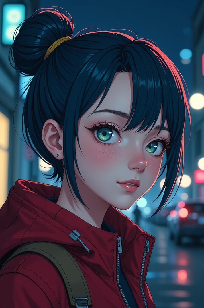 masterpiece , best quality , anime style, d