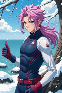 asian anime style marvel Quicksilver masterpiece,best quality , asian anime, Pulled Back orchid hair
