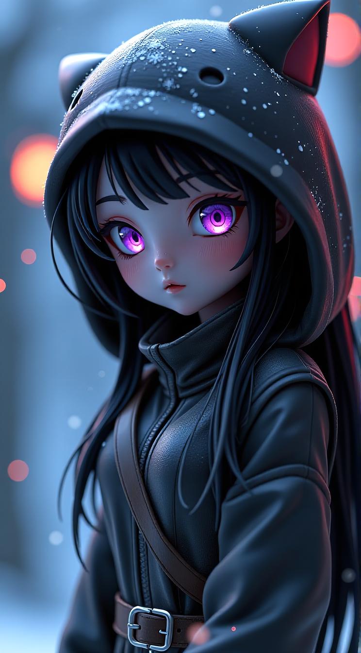 anime sexy style , winter, masterpiece , best quality