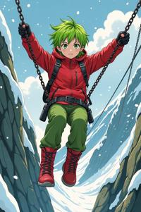 asian anime style marvel Hellion masterpiece,best quality , asian anime, Grungey lime hair