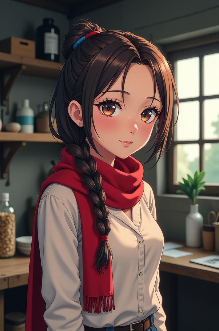 masterpiece , best quality , anime style, d