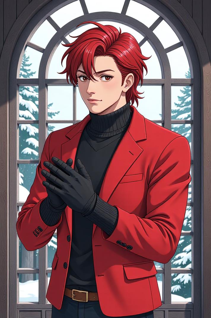 asian anime style marvel Sam Wilson masterpiece,best quality , asian anime, Mullet rose hair