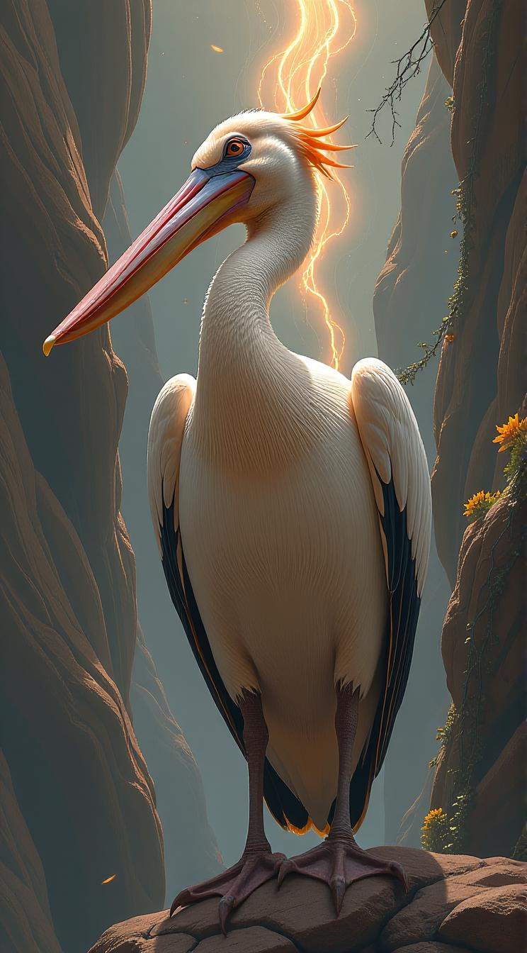 fantasy art by Peter Mohrbacher, Pelican, Fantasy art, angelic themes
