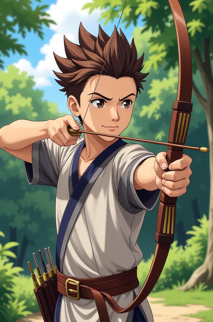 asian anime style marvel Franklin Richards masterpiece,best quality , asian anime, Mohawk Fan van dyke brown hair