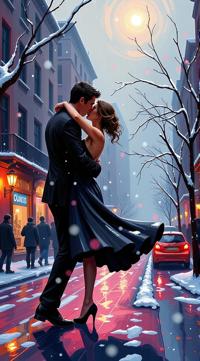 designed by Leonid Afremov, body shot of a Awful Black and Pink I wanna dance with somebody, I wanna feel the heat with somebody , background
