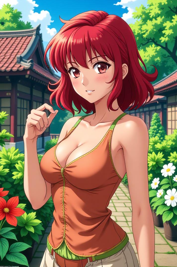 asian anime style marvel Warriors Three masterpiece,best quality , asian anime, Flat Top hollywood cerise hair