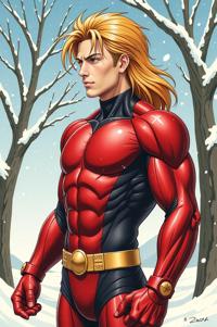 asian anime style marvel Hank Pym masterpiece,best quality , asian anime, Long Center Parting wheat hair