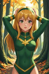 asian anime style marvel Gwen Stacy masterpiece,best quality , asian anime, Over Eye zucchini hair