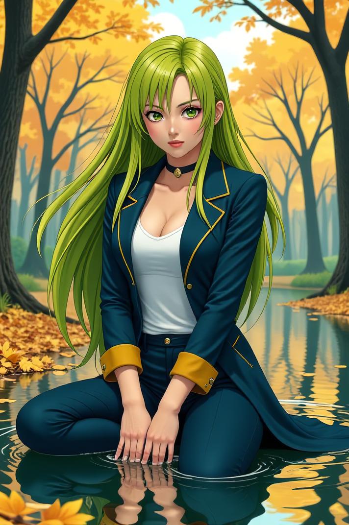 asian anime style marvel Agent X masterpiece,best quality , asian anime, Long Center Parting lime hair