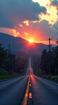 Pastels artwork, hyper detailed, Realistic Road, in a Matrix setting