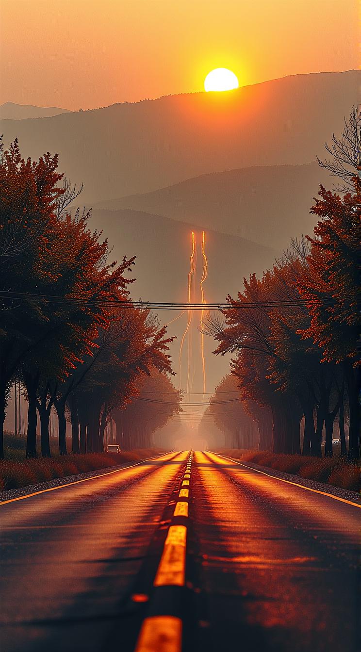 Pastels artwork, hyper detailed, Realistic Road, in a Matrix setting