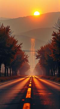 Pastels artwork, hyper detailed, Realistic Road, in a Matrix setting