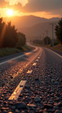 Pastels artwork, hyper detailed, Realistic Road, in a Matrix setting