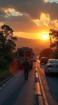 Pastels artwork, hyper detailed, Realistic Road, in a Matrix setting